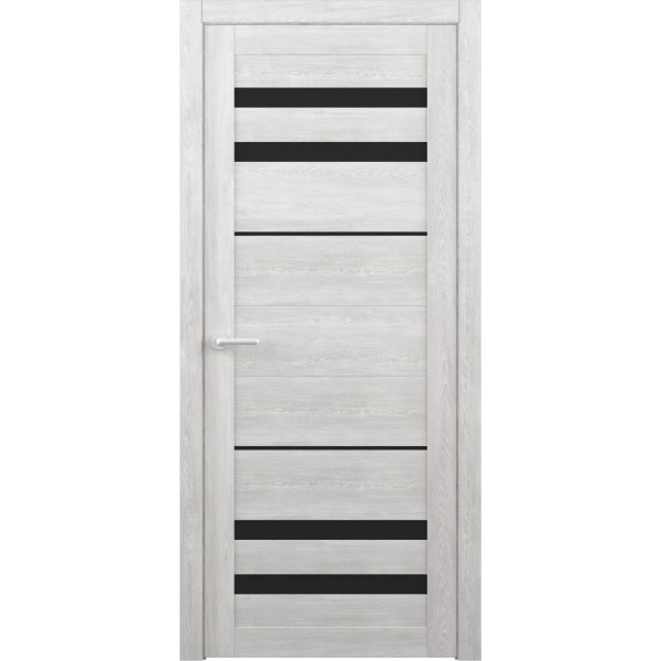 Межкомнатные двери Albera Пекин ДО (черное стекло) купить с доставкой