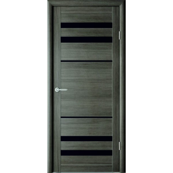 Межкомнатные двери Albera Пекин ДО (черное стекло) купить с доставкой