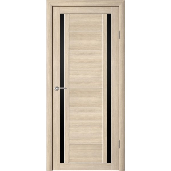 Межкомнатные двери Albera Рига ДО (чёрное стекло) купить с доставкой