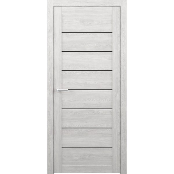 Межкомнатные двери Albera Сеул ДО (черное стекло) купить с доставкой