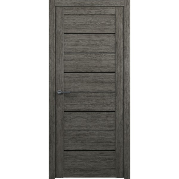 Межкомнатные двери Albera Сеул ДО (черное стекло) купить с доставкой