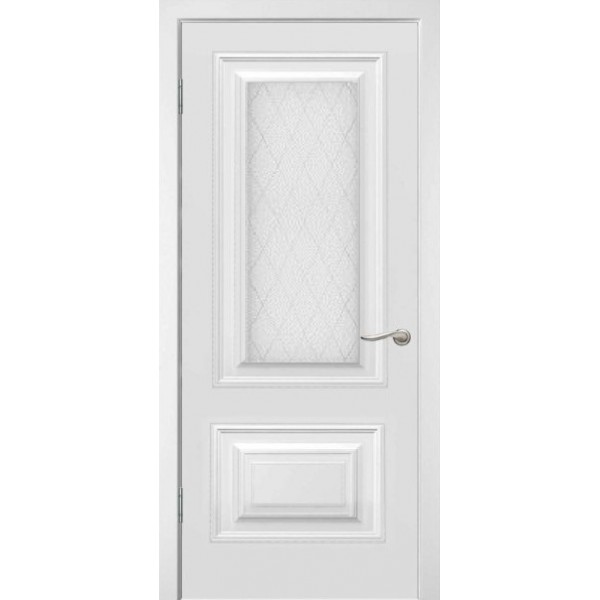 Межкомнатные двери Bafa К2 ДО Эмалит белый  купить с доставкой