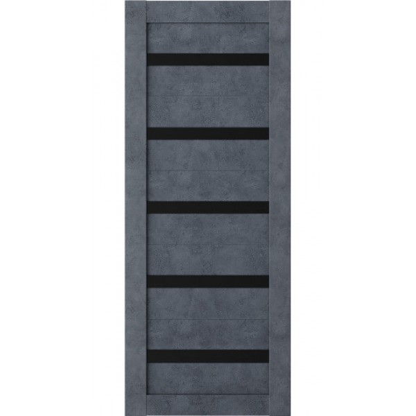 Межкомнатные двери BAFA Техно Лайт 5 Бетон графит Черный лакобель  купить с доставкой