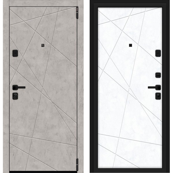 Входная дверь Elporta Porta M 15.15 Grey Art/Snow Art  купить с доставкой
