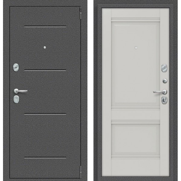 Входная дверь Elporta Porta R 104.K42 Антик Серебро/Nardo Grey  купить с доставкой