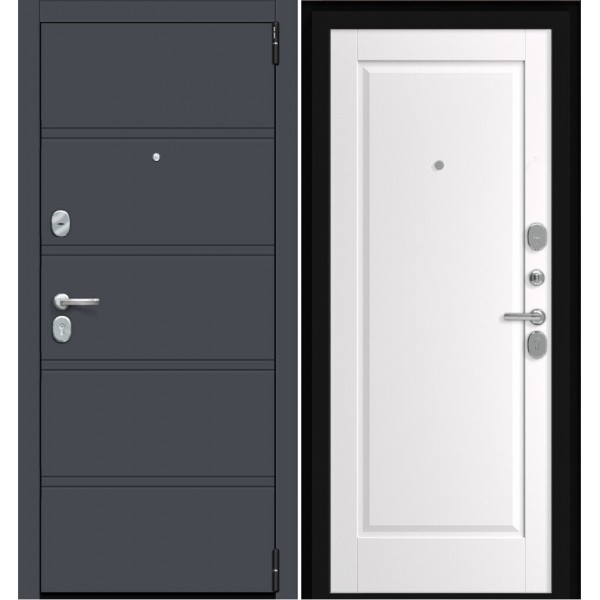 Входная дверь Elporta Porta R 8.П1 Graphite Pro/Alaska  купить с доставкой