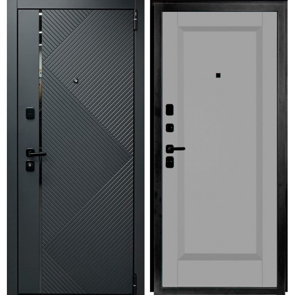 Входная дверь Elporta Porta R 87.П1 Graphite Pro/Nardo Grey купить с доставкой