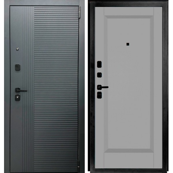 Входная дверь Elporta Porta R 89.П1 Graphite Pro/Nardo Grey купить с доставкой