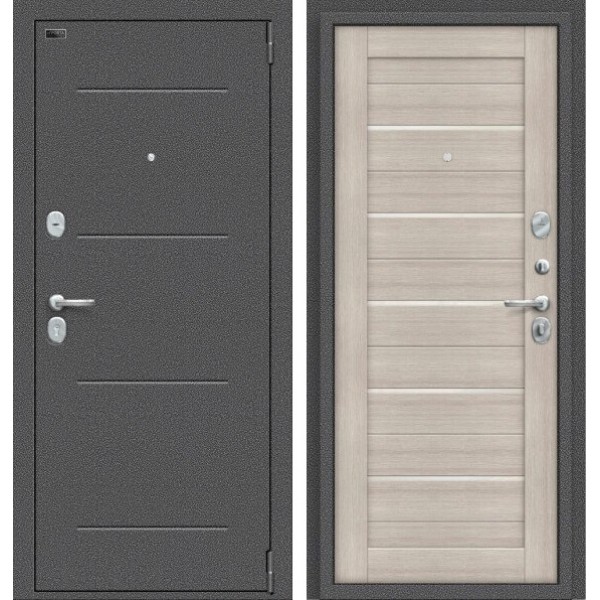 Входная дверь Elporta Porta S 104.П22 Антик Серебро/Cappuccino Veralinga купить с доставкой