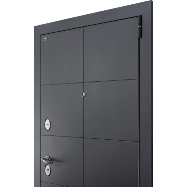 Входная дверь Elporta Porta S 10.П50 (AB-6) Graphite Pro/Nordic Oak купить с доставкой