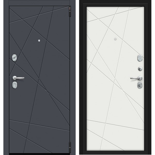Входная дверь Elporta Porta S 15.15 Graphite Pro/Super White  купить с доставкой