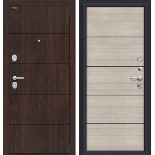 Входная дверь Elporta Porta S 4.П50 (AB-6) Almon 28/Cappuccino Veralinga купить с доставкой