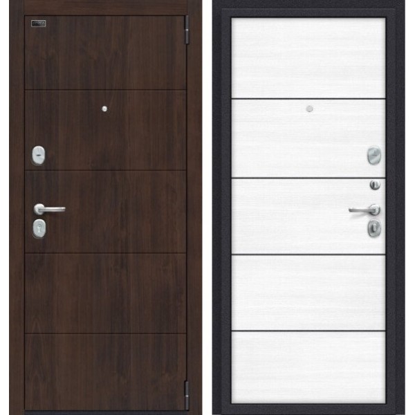 Входная дверь Elporta Porta S 4.П50 (AB-6) Almon 28/Snow Veralinga купить с доставкой