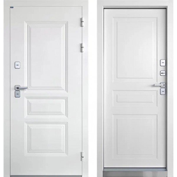 Входная дверь Промет Винтер Белый Муар (терморазрыв)   купить с доставкой