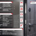Входная дверь Промет Марс 6 Дуб шале графит купить с доставкой
