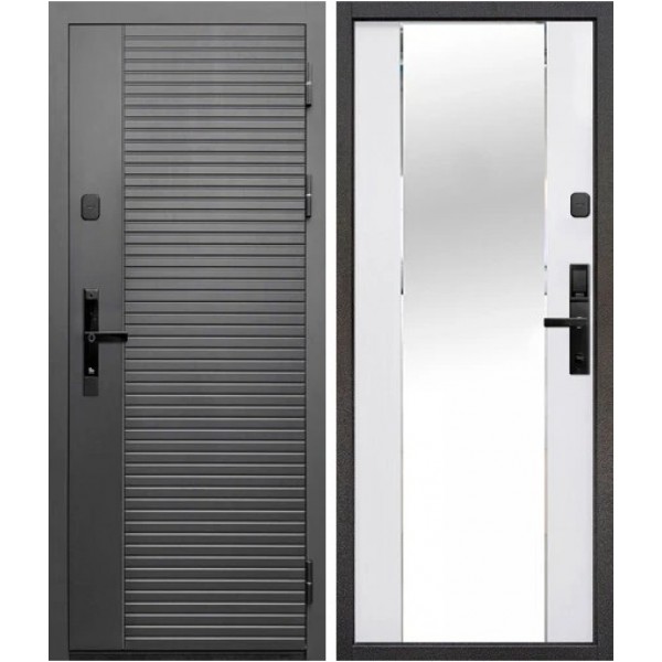 Входная дверь Тайга 10см Зеркало (Умный замок) купить с доставкой